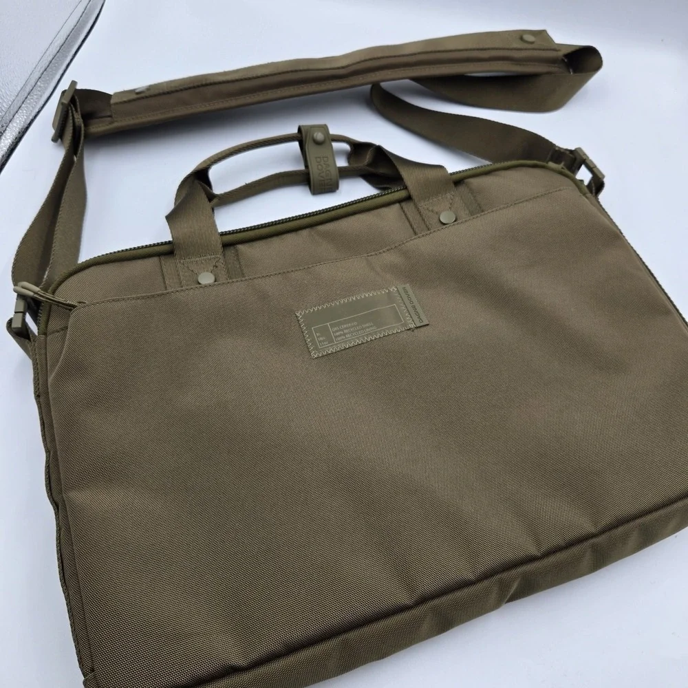 Rare Dagne Dover Designer Berlin Laptop Bag Crossbody Strap Green 2 Laptop 16x11